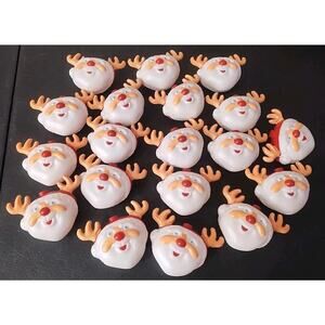 Vintage String Light Covers SANTALOPE 19 Light Santa Reindeer Deer Christmas